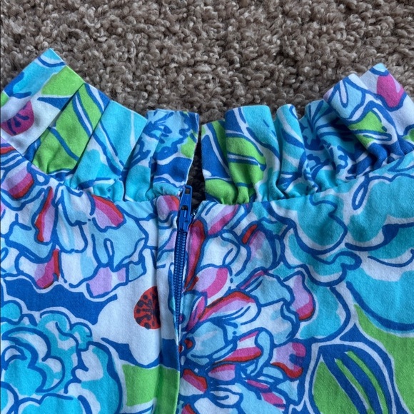 Lilly Pulitzer Blue and Pink Floral Mini Dress - Picture 5 of 9